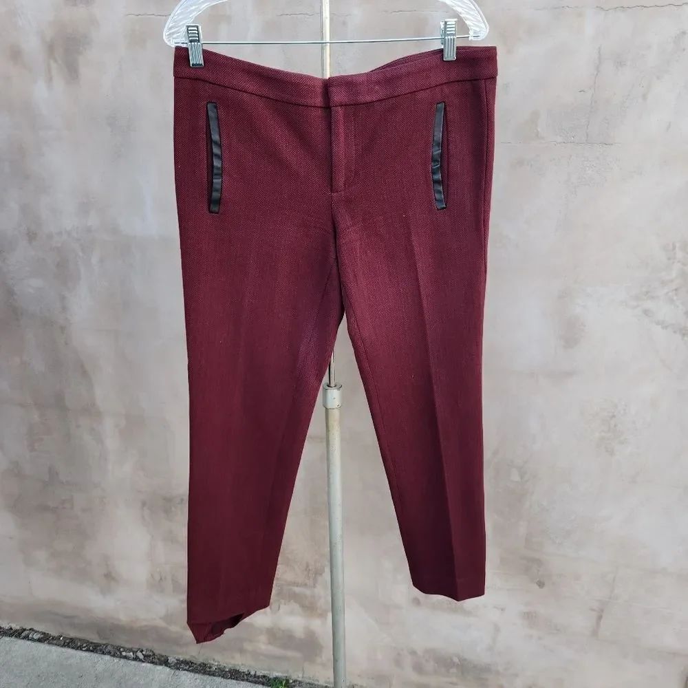 BananaโRepublic Knit Sloan PantsโCranberry